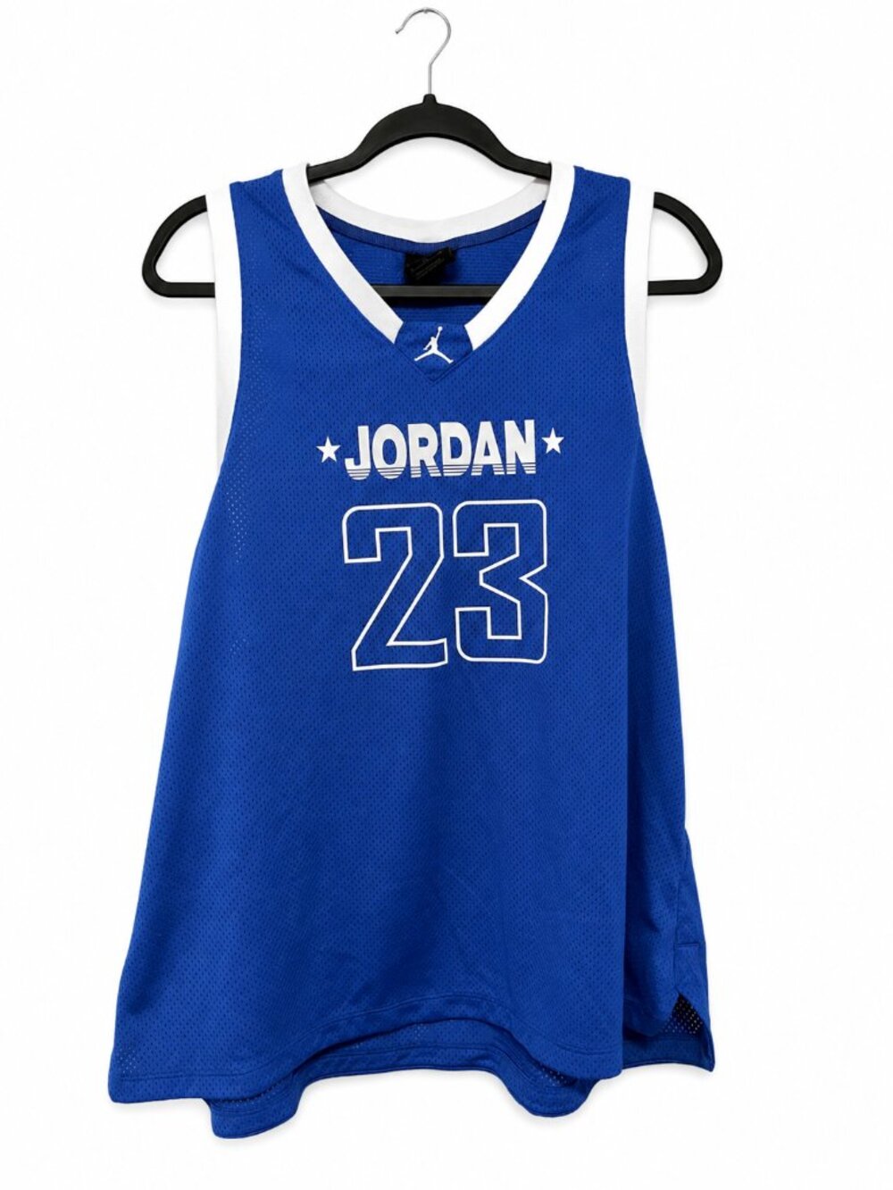 Nike Jordan 23 Blue Mesh Basketball Practice Jersey Woman XL